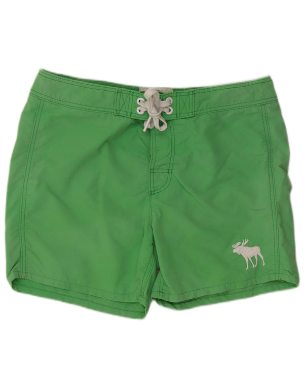 Shorts de natação masculino ABERCROMBIE & FITCH XL verde nylon