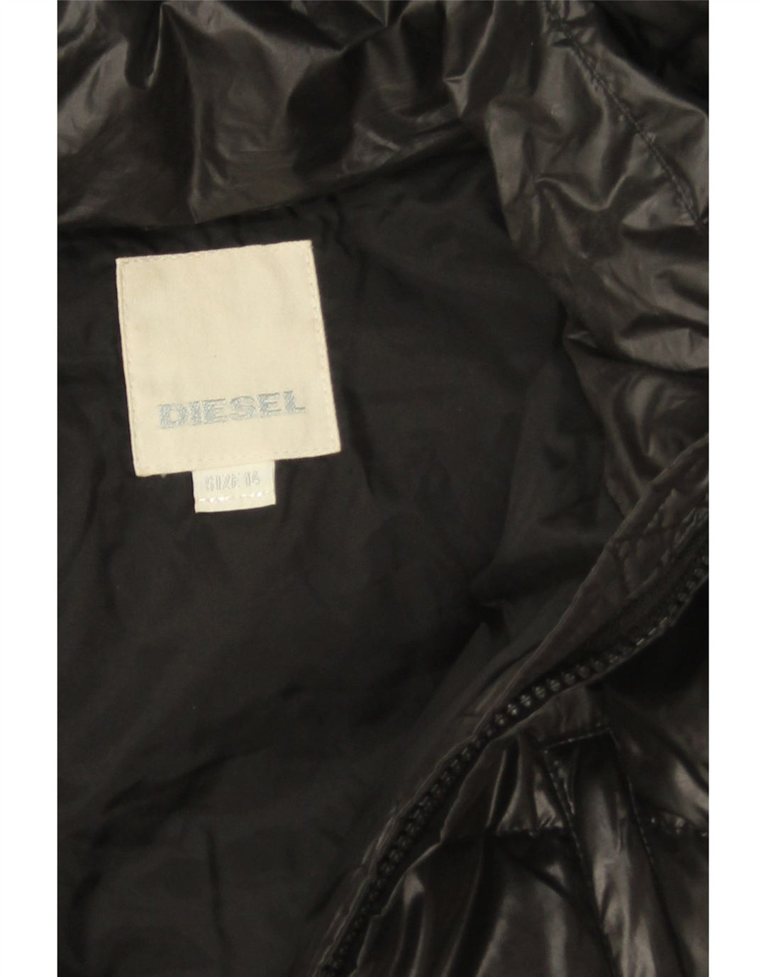Diesel Casaco acolchoado com capuz para menina 13-14 anos poliéster preto