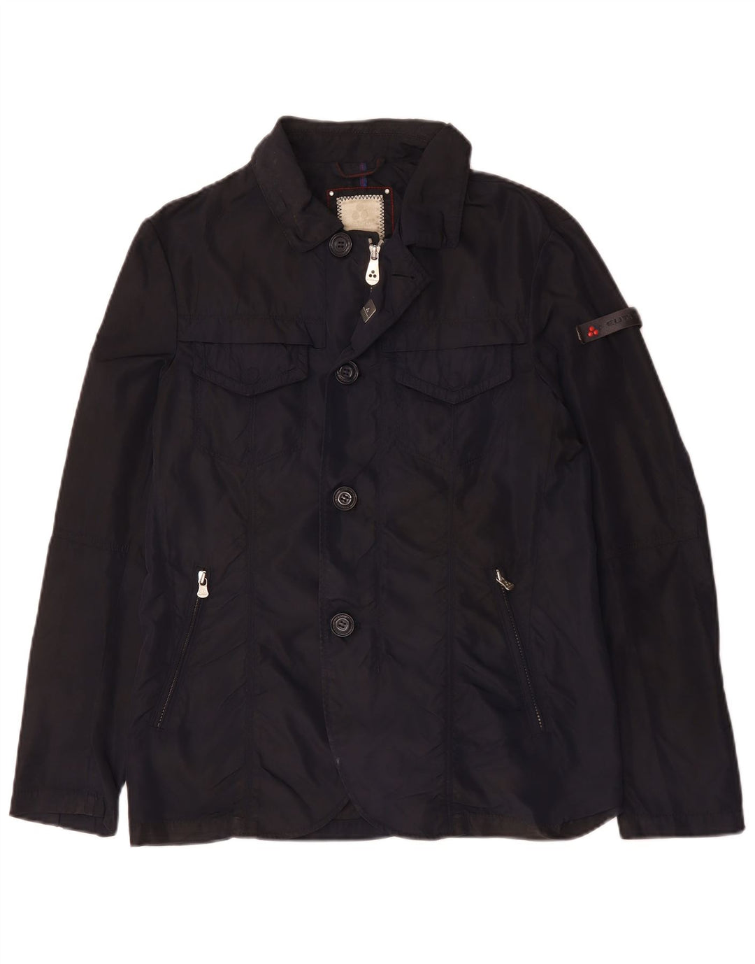 Jaqueta utilitária masculina PEUTEREY UK 36 pequena poliamida azul marinho