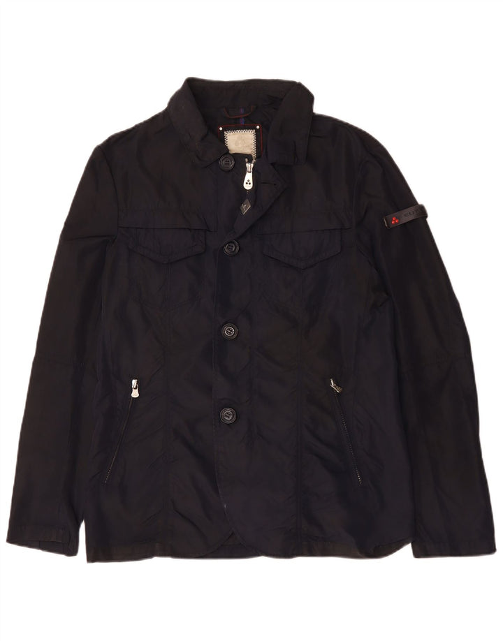 Jaqueta utilitária masculina PEUTEREY UK 36 pequena poliamida azul marinho