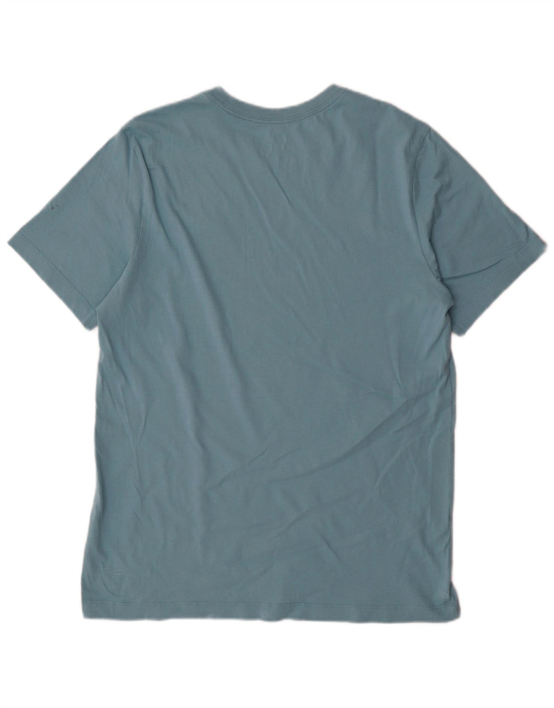 Nike Mens Camiseta Top Médio Algodão Azul