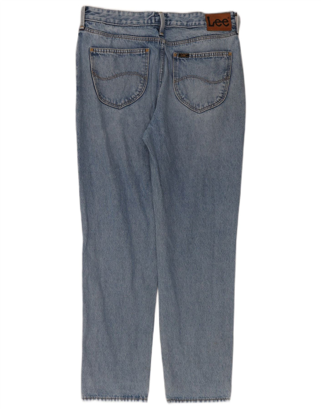 Lee Mens Mom Straight Jeans W30 L31 Azul Algodão