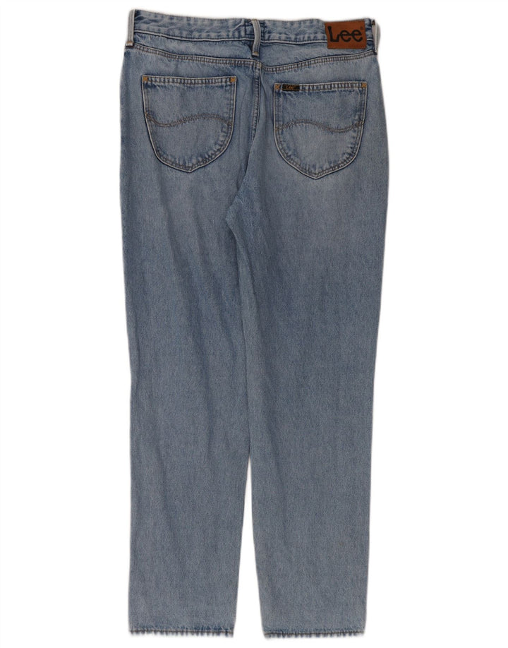 Lee Mens Mom Straight Jeans W30 L31 Azul Algodão