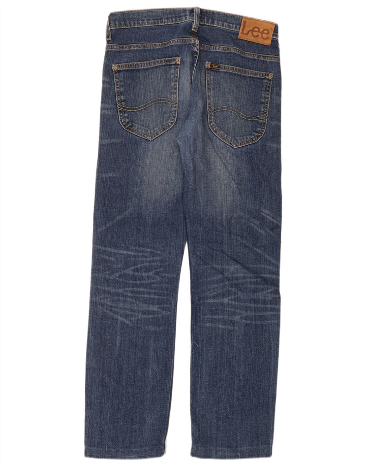 Lee Mens Powell Straight Jeans W29 L30 Azul Algodão