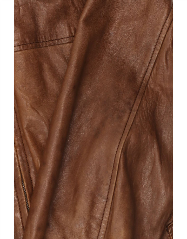 Jaqueta de couro masculina Conbipel IT 54 2XL couro marrom