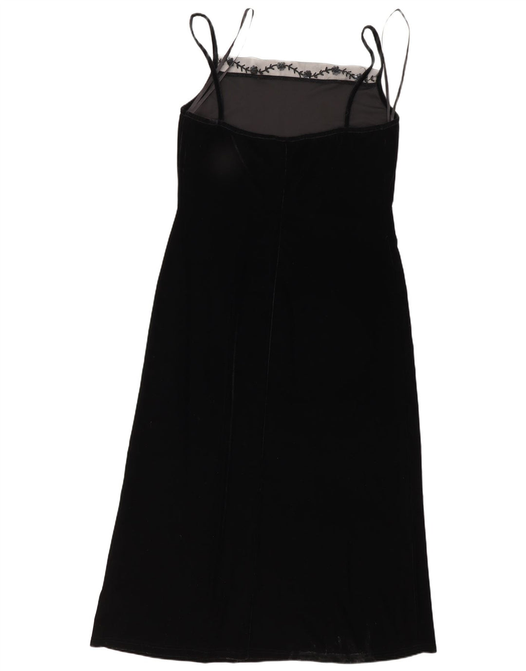 Vestido maxi feminino sem mangas Opera By Richards Reino Unido 16 grande poliéster preto