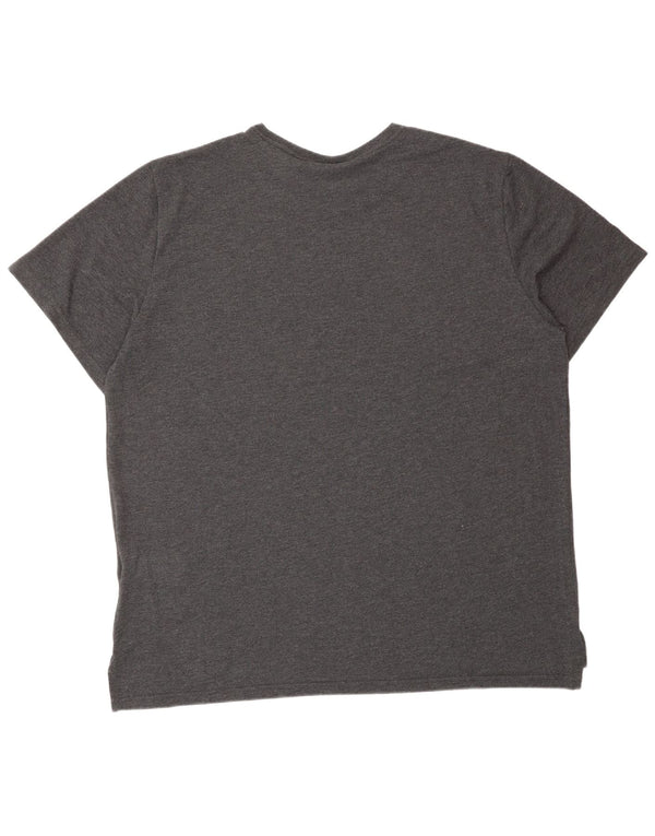 Camiseta masculina NIKE Dri Fit Graphic Top 2XL cinza risca de giz algodão