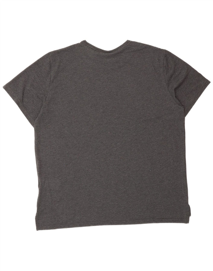 Camiseta masculina NIKE Dri Fit Graphic Top 2XL cinza risca de giz algodão