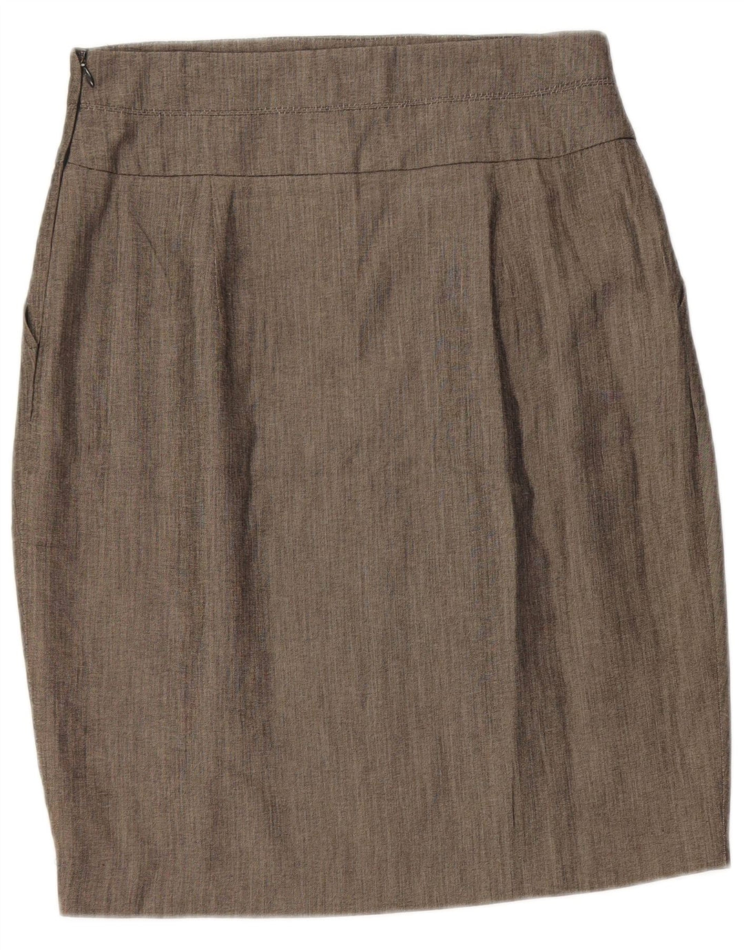 Saia lápis feminina Zara médio W28 viscose cinza