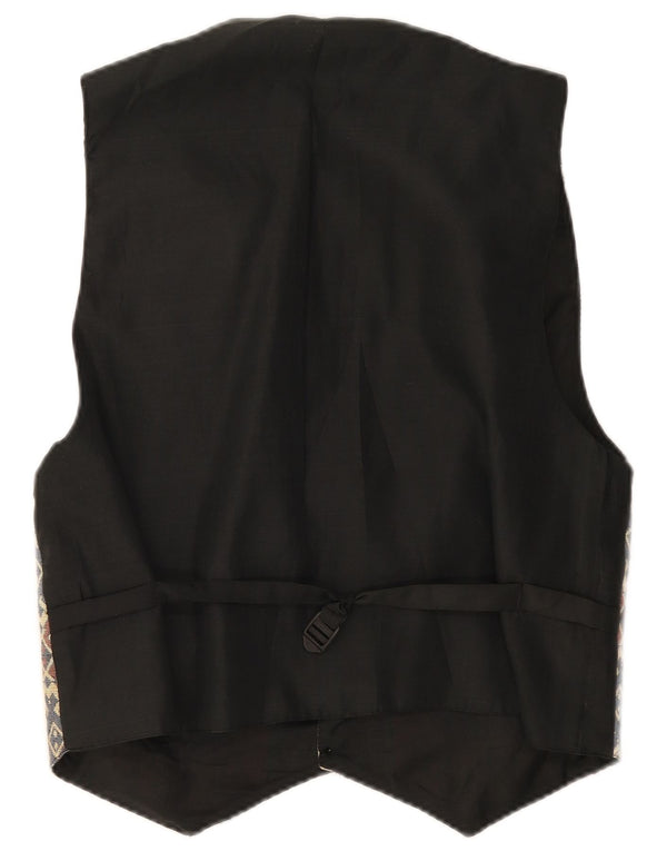 Colete masculino vintage XS multicolorido Fair Isle