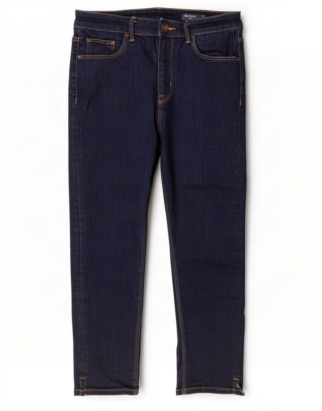 Calça jeans feminina Marks & Spencer UK 12 médio W28 L21 azul marinho