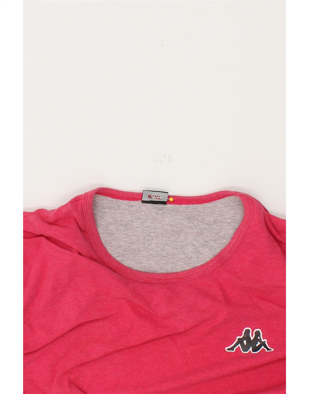 KAPPA Womens T-Shirt Top UK 18 XL Pink Cotton Vintage Kappa and Second-Hand Kappa from Messina Hembry 
