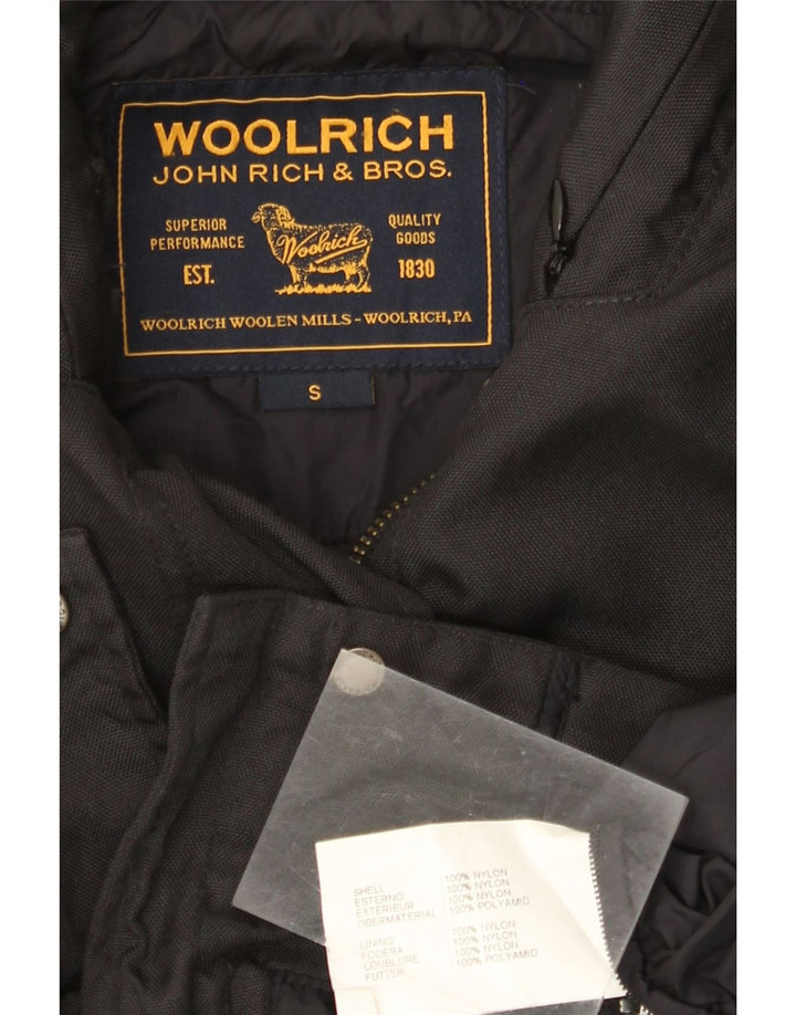 Jaqueta utilitária feminina WOOLRICH Reino Unido 10 pequena nylon preto