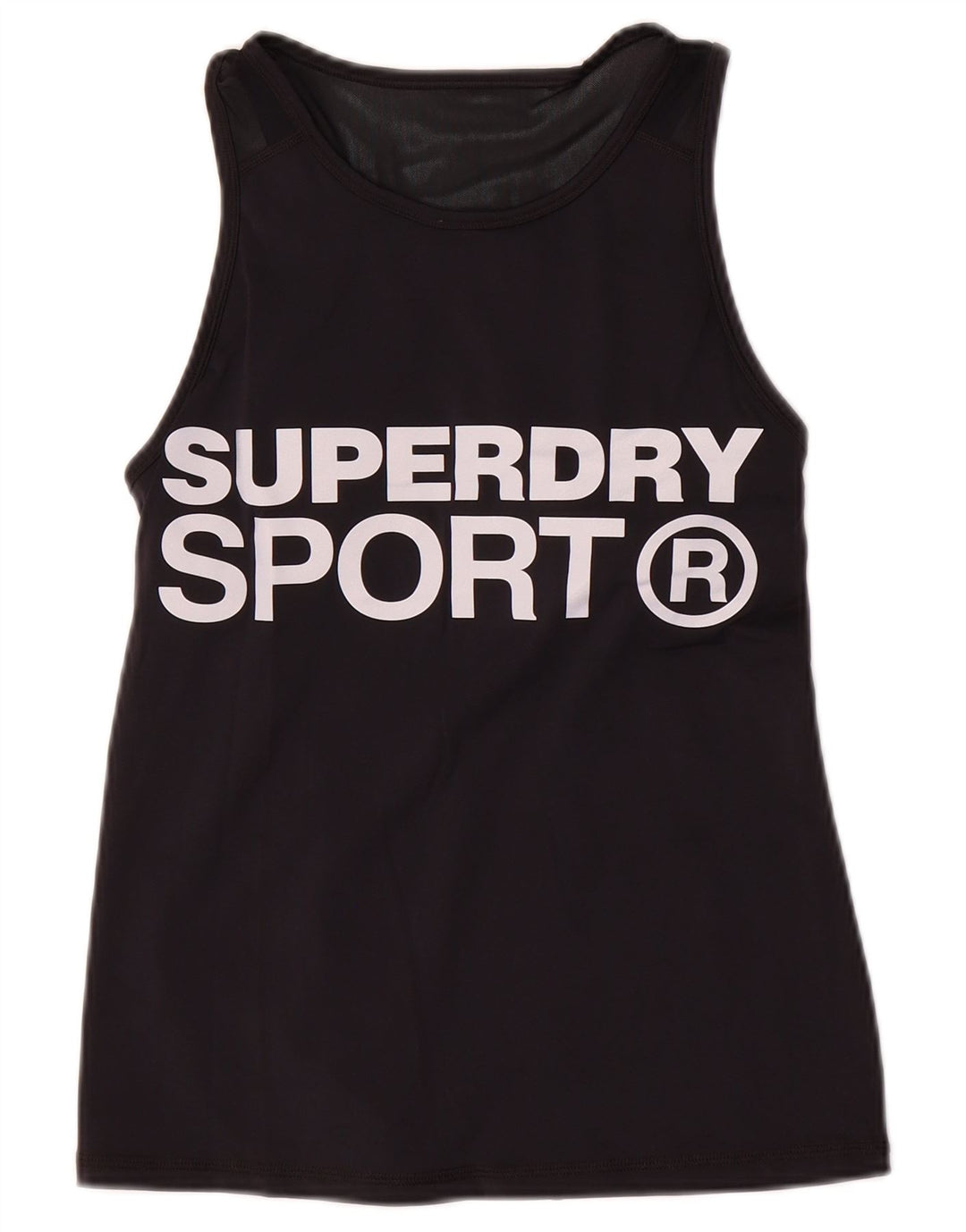 Colete gráfico feminino Superdry Top UK 10 pequeno nylon preto