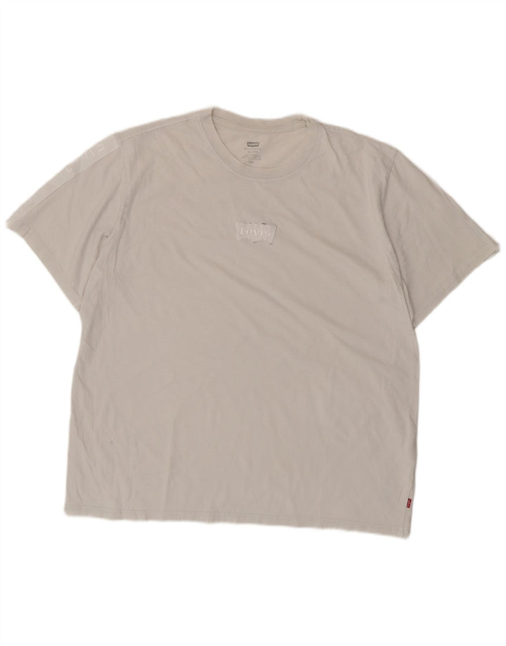 Camiseta masculina Levi's Relaxed Fit Top grande de algodão branco
