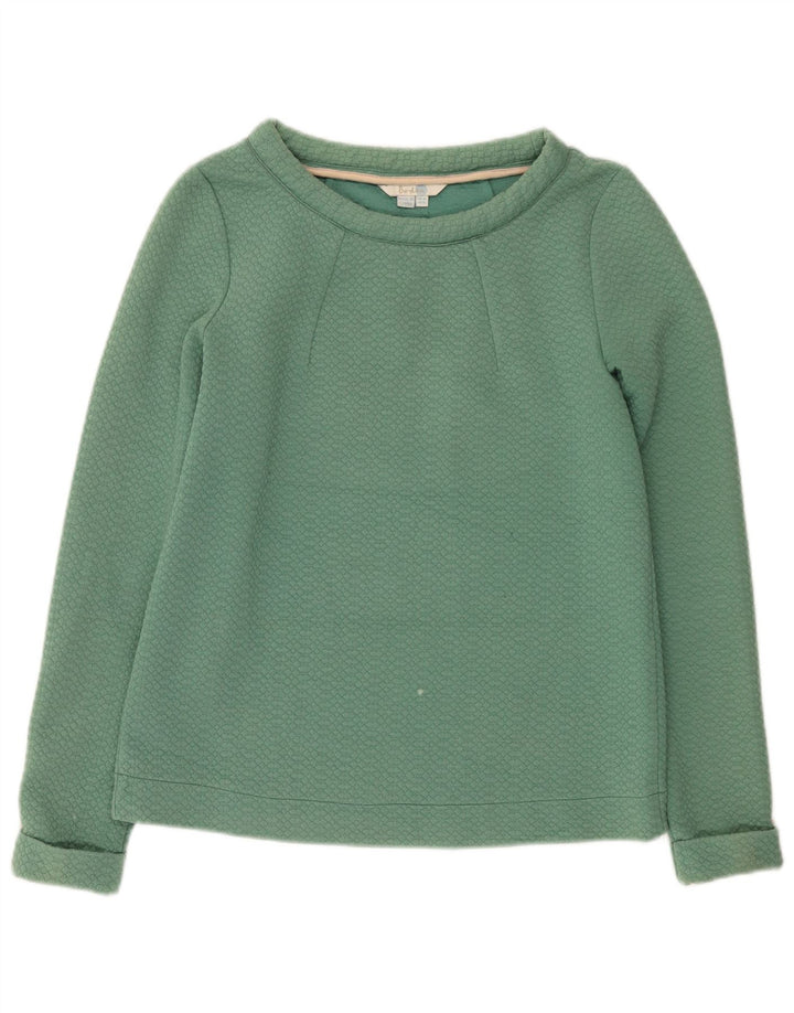 Suéter feminino Boden UK 10 poliéster verde pequeno