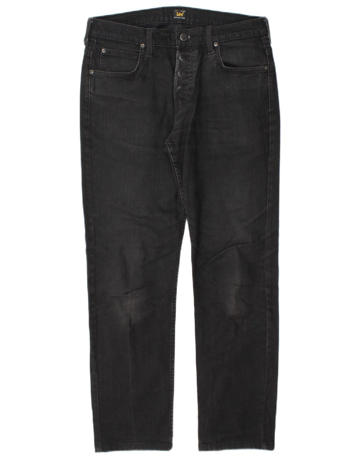 LEE Masculino Powell Slim Jeans W32 L30 Algodão Preto