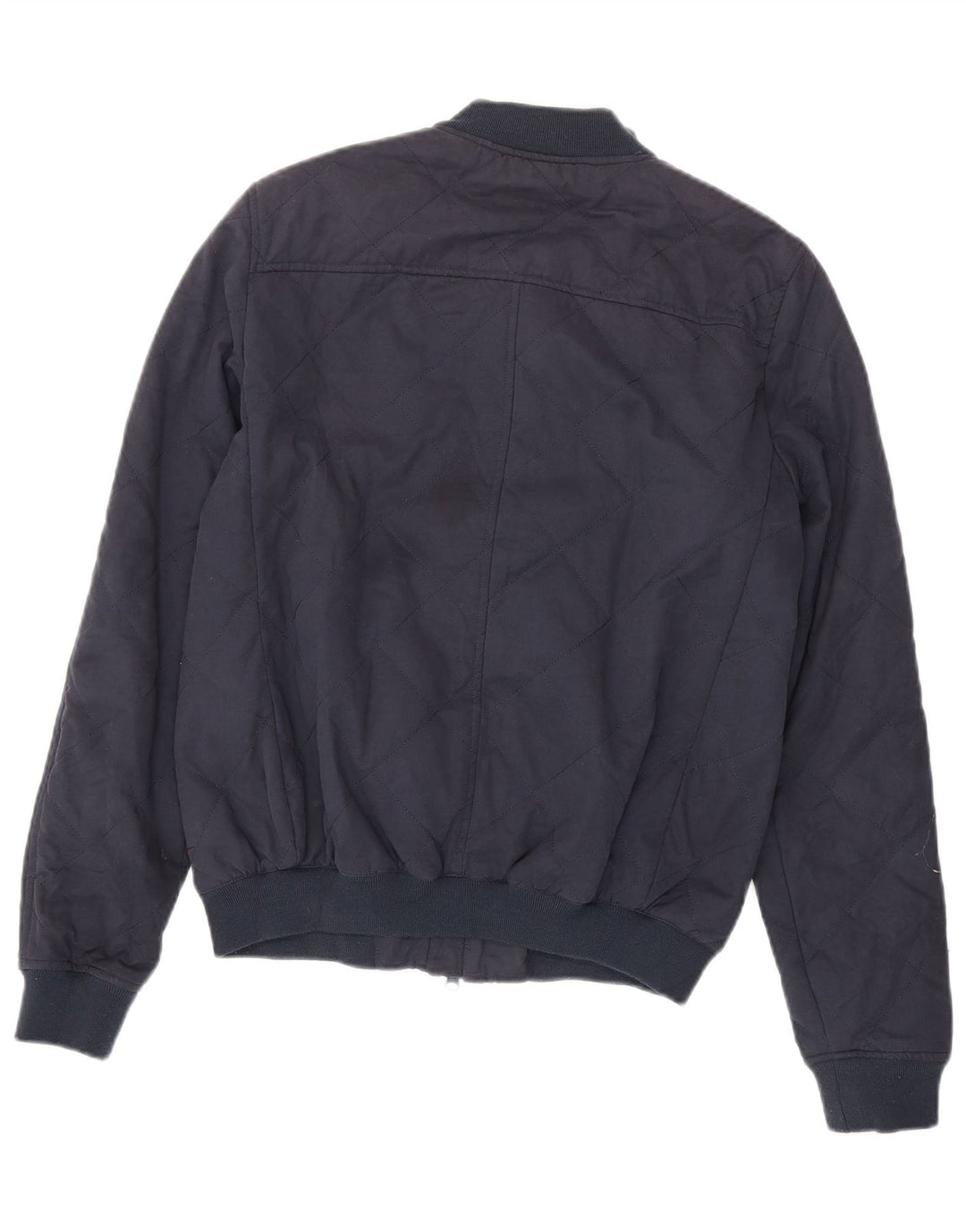 Jaqueta bomber masculina JACK WILLS Reino Unido 36 algodão azul marinho pequeno