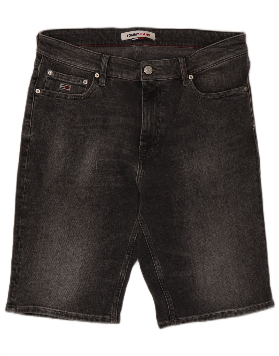 Shorts jeans masculino Tommy Hilfiger W32 algodão cinza médio