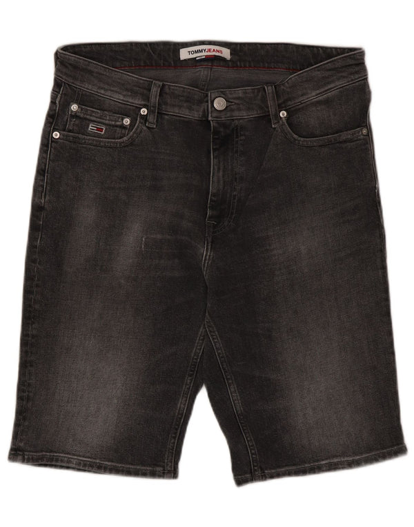 Shorts jeans masculino Tommy Hilfiger W32 algodão cinza médio