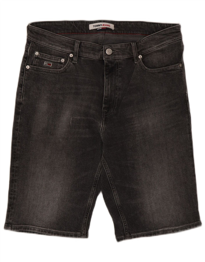 Shorts jeans masculino Tommy Hilfiger W32 algodão cinza médio
