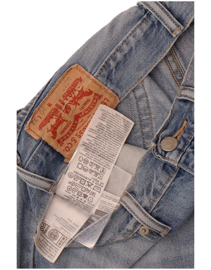 Levi's Masculino 505 Straight Jeans W30 L27 Azul Algodão