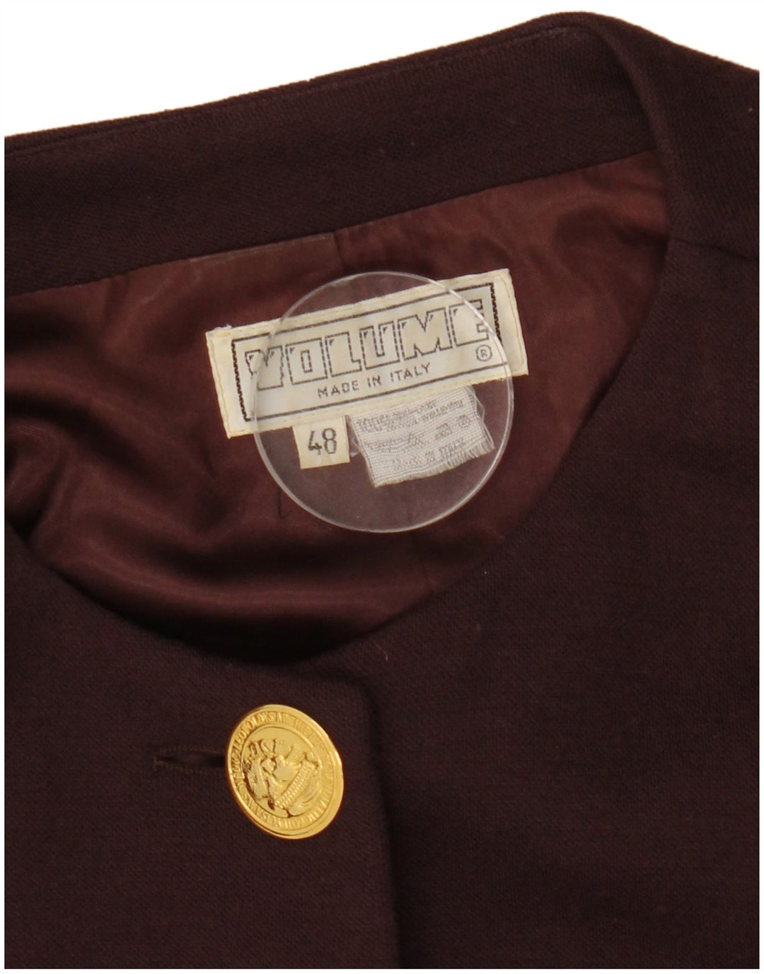 Jaqueta blazer feminina vintage de 4 botões IT 48 XL marrom