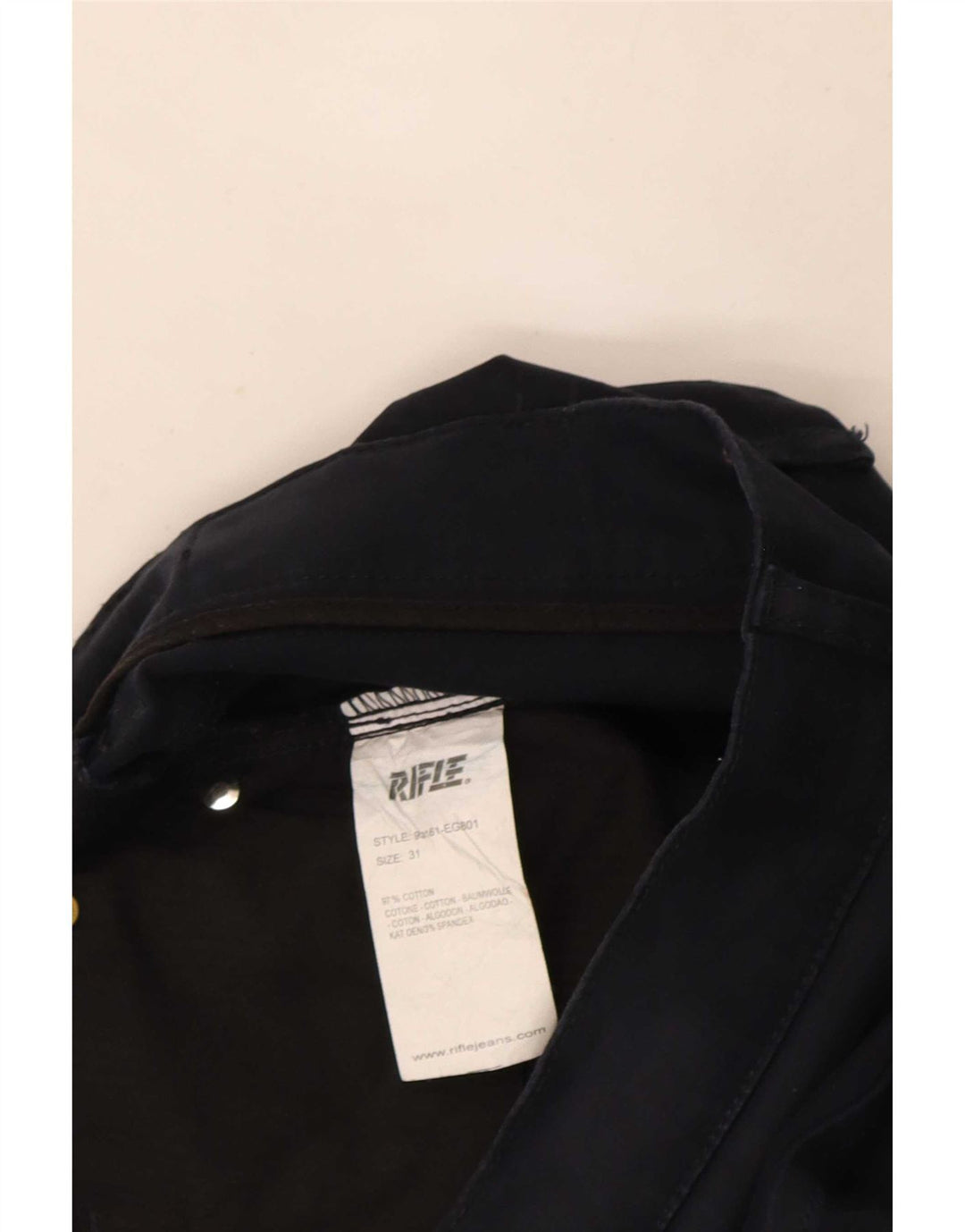 Rifle Masculino Slim Jeans W31 L30 Azul Marinho Algodão