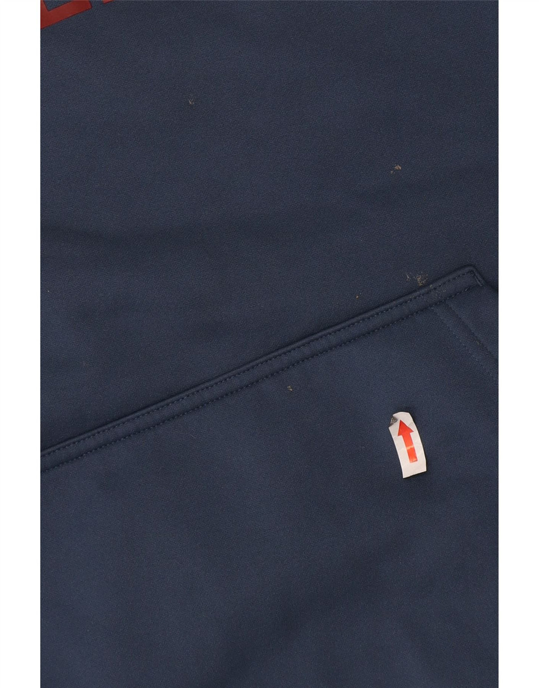 Suéter com capuz gráfico masculino The North Face poliéster azul médio