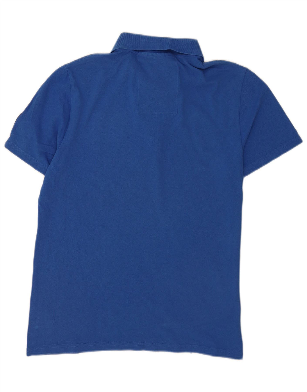 Camisa polo masculina Puma Graphic azul médio algodão