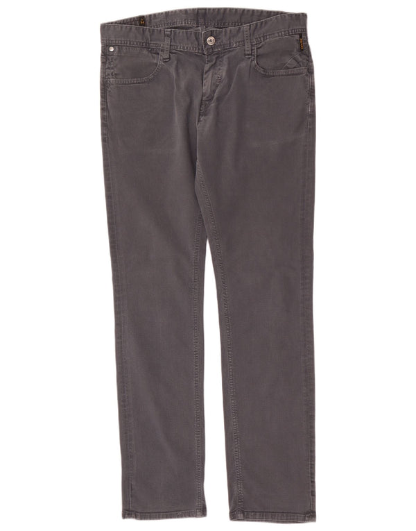 Meltin' Pot Mens Slim Fit Calça Casual W34 L32 Algodão Cinza