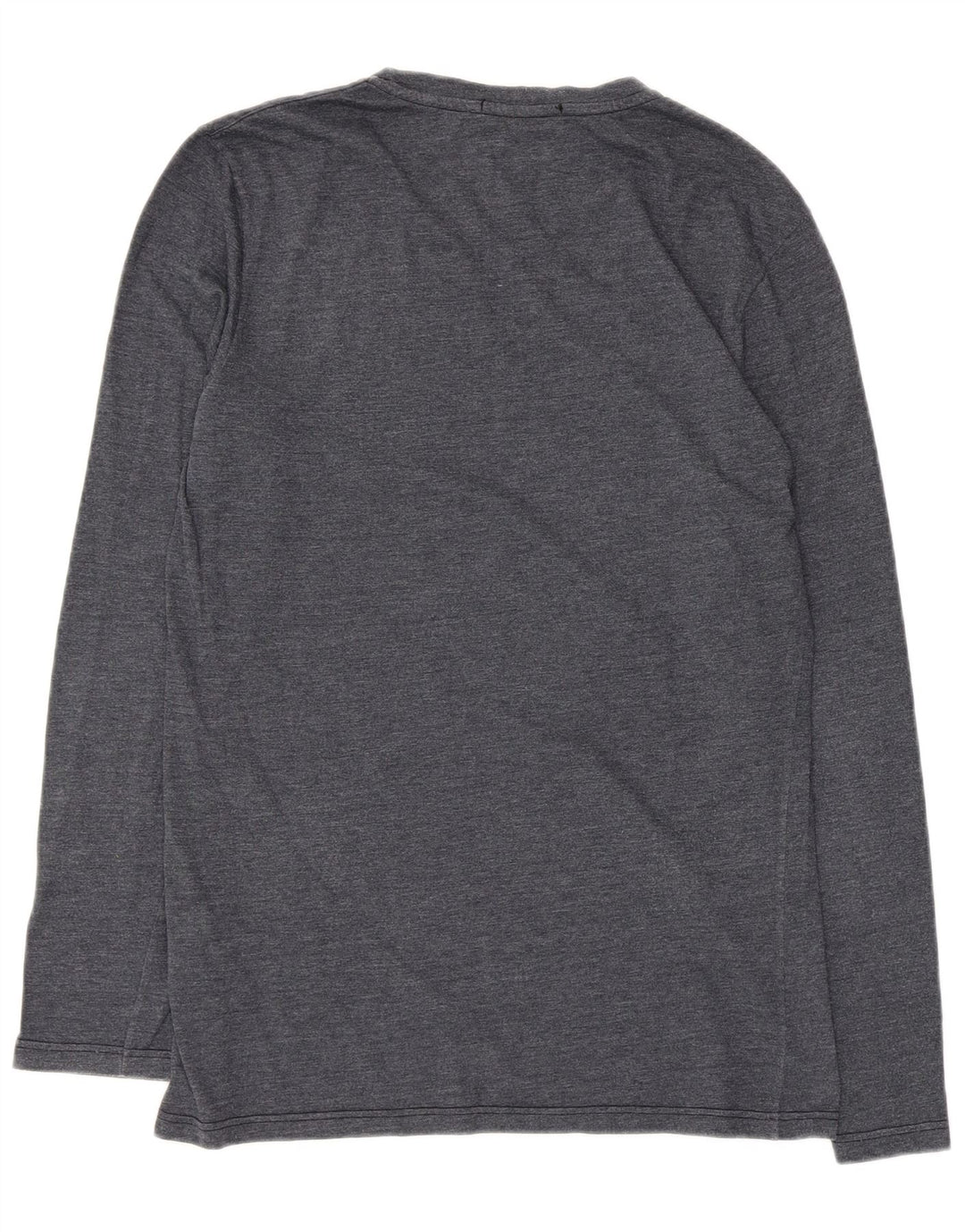 Top feminino Fred Perry manga comprida Reino Unido 14 algodão azul marinho médio