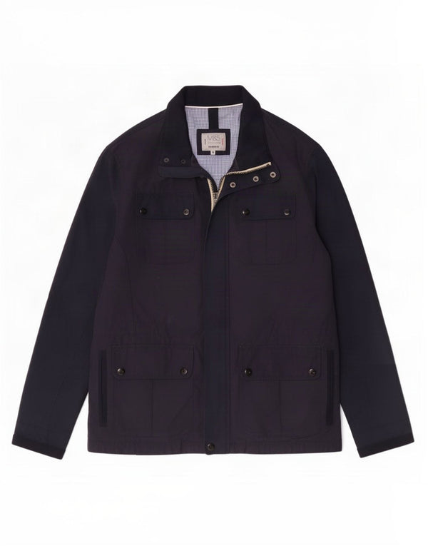 Jaqueta utilitária masculina Marks & Spencer Tailored Fit Reino Unido 38 Médio Azul Marinho