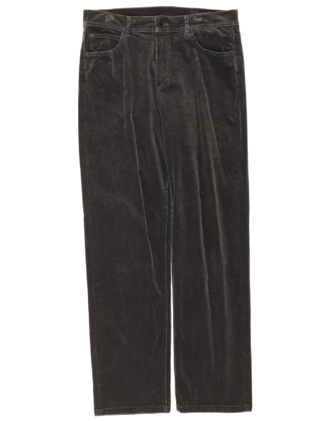 Calça feminina de veludo Massimo Dutti EU 40 médio W30 L31 azul marinho