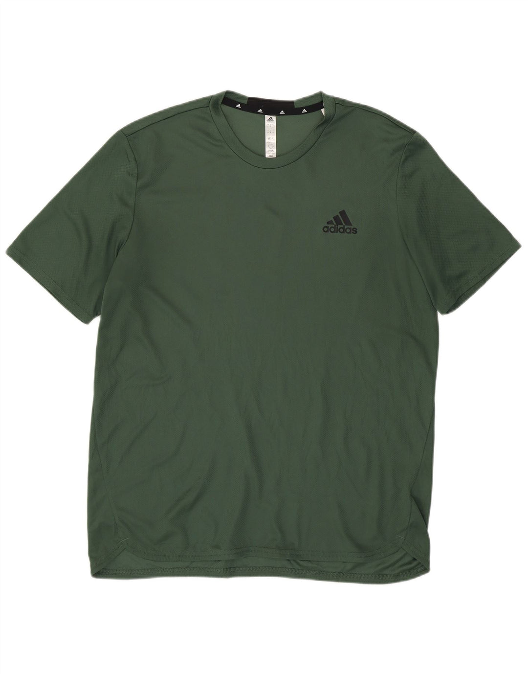 Adidas Mens Aeroready Camiseta Top Verde Médio Poliéster