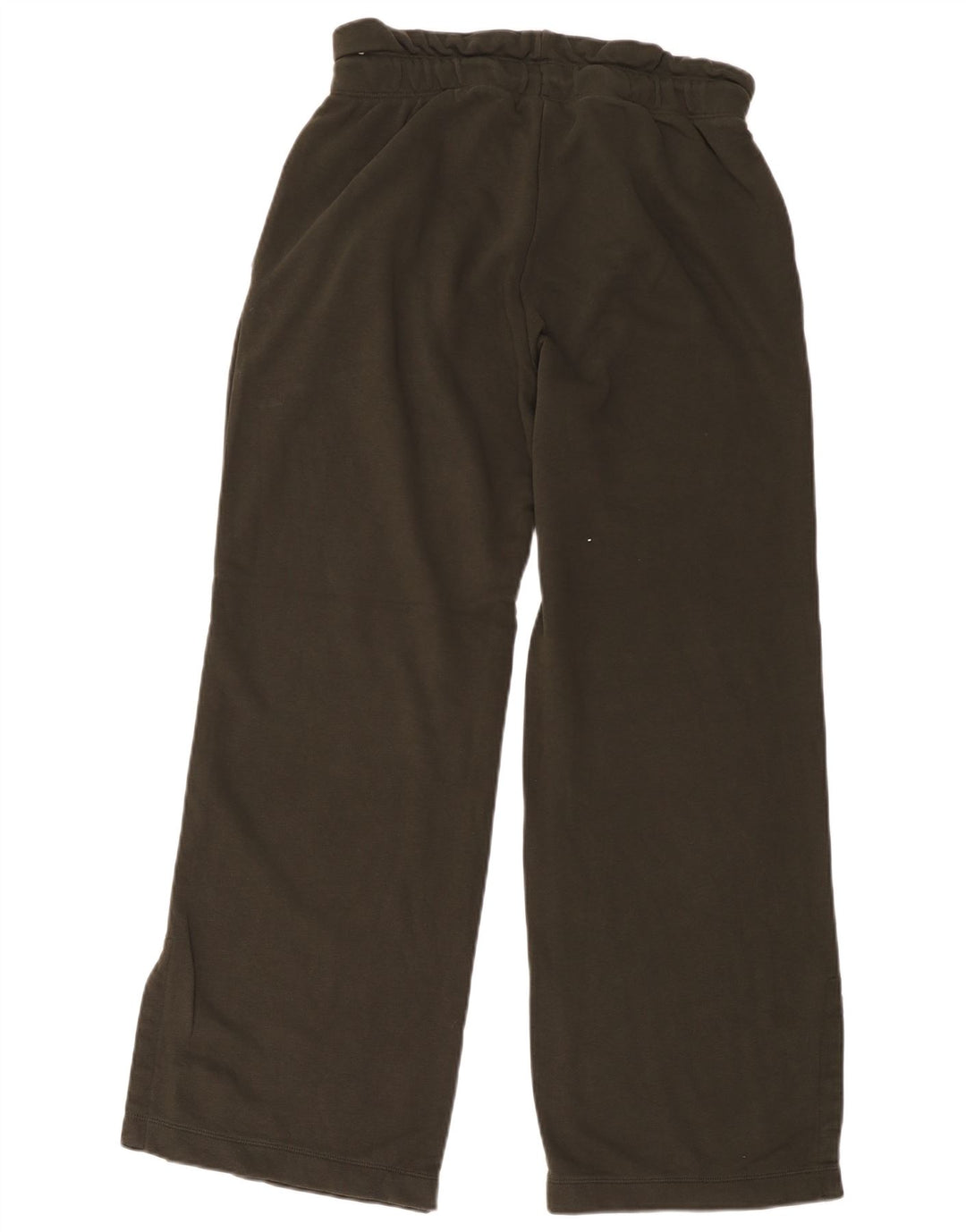 Calça de treino masculina Nike com perna larga de algodão cáqui médio