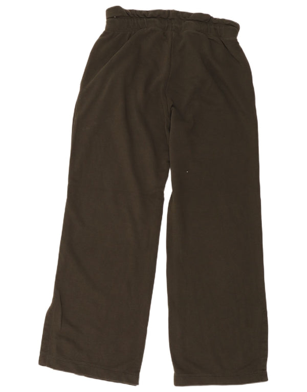 Calça de treino masculina Nike com perna larga de algodão cáqui médio