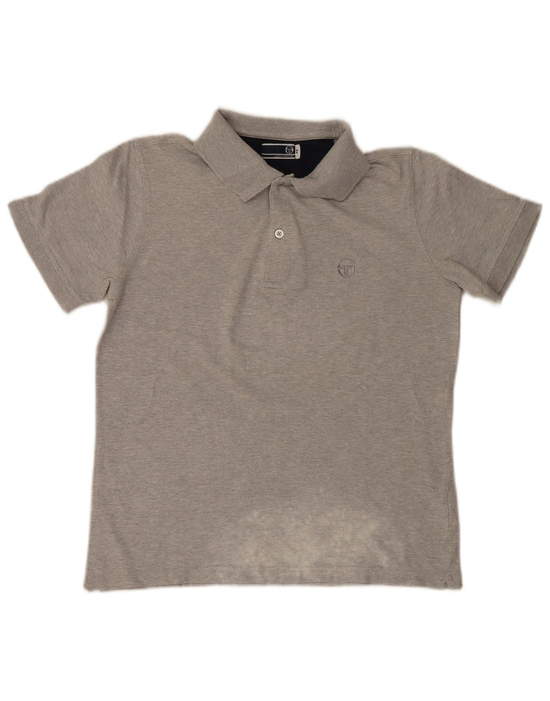 Camisa polo masculina Sergio Tacchini IT 48 algodão cinza pequeno