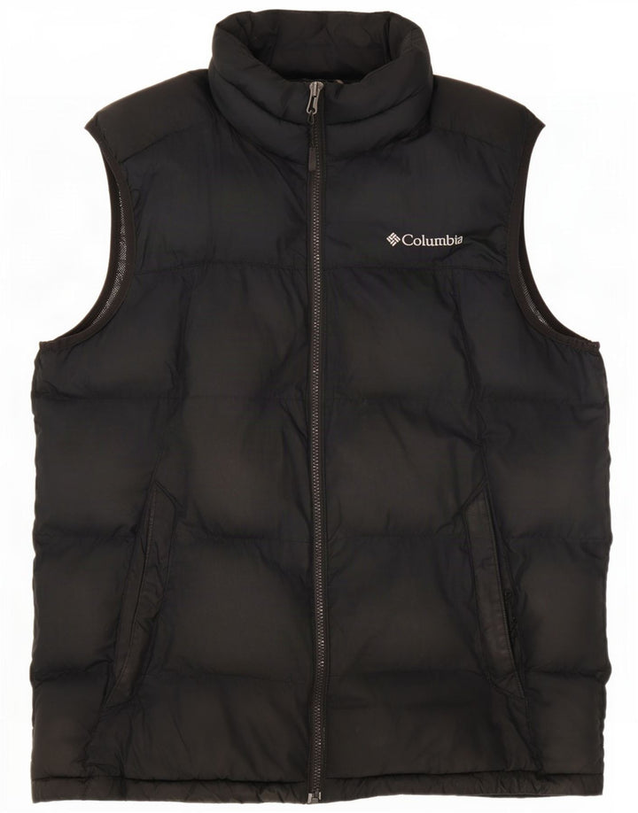 Colete acolchoado Columbia masculino Omni-Heat UK 38 poliéster preto médio