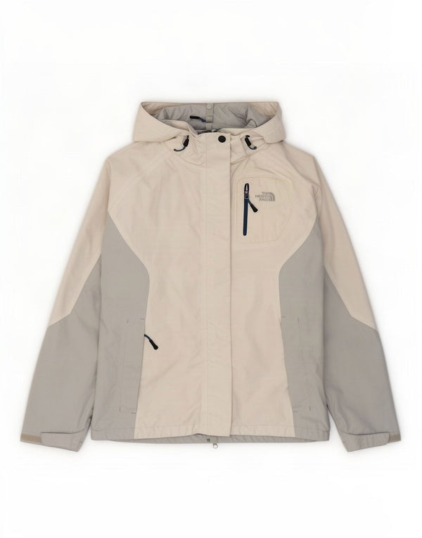 Jaqueta corta-vento feminina The North Face UK 16 grande bloco colorido branco