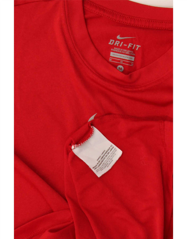Camiseta Nike Boys Dri Fit Top 10-11 Anos Médio Poliéster Vermelho