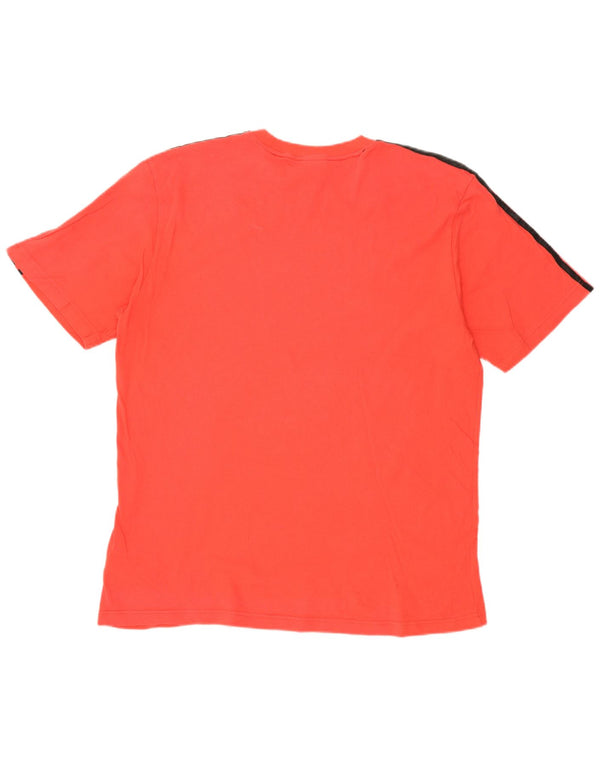 Adidas Mens Graphic T-Shirt Top XL Algodão Vermelho