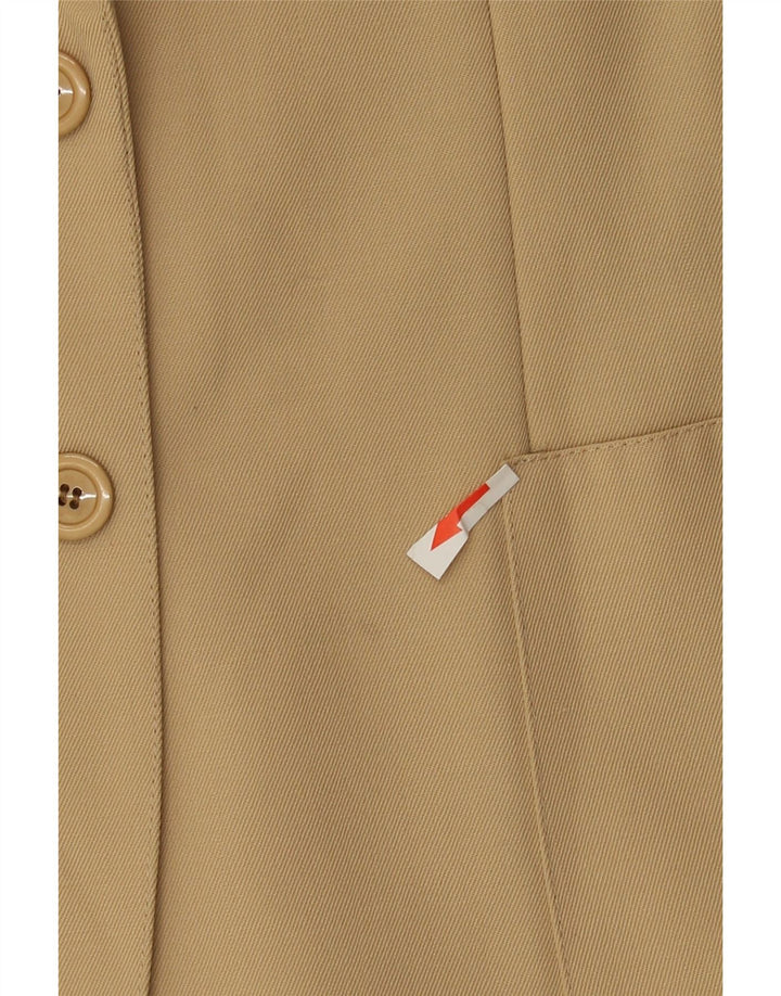 Jaqueta blazer feminina vintage com 2 botões IT 42 bege médio