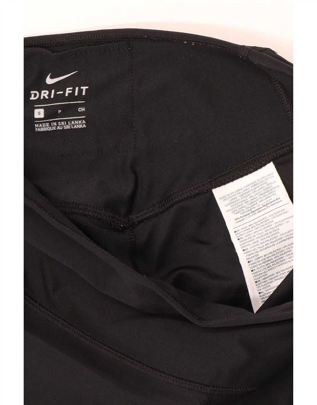 Leggings Nike Dri Fit Graphic UK 10 Pequeno Poliéster Preto