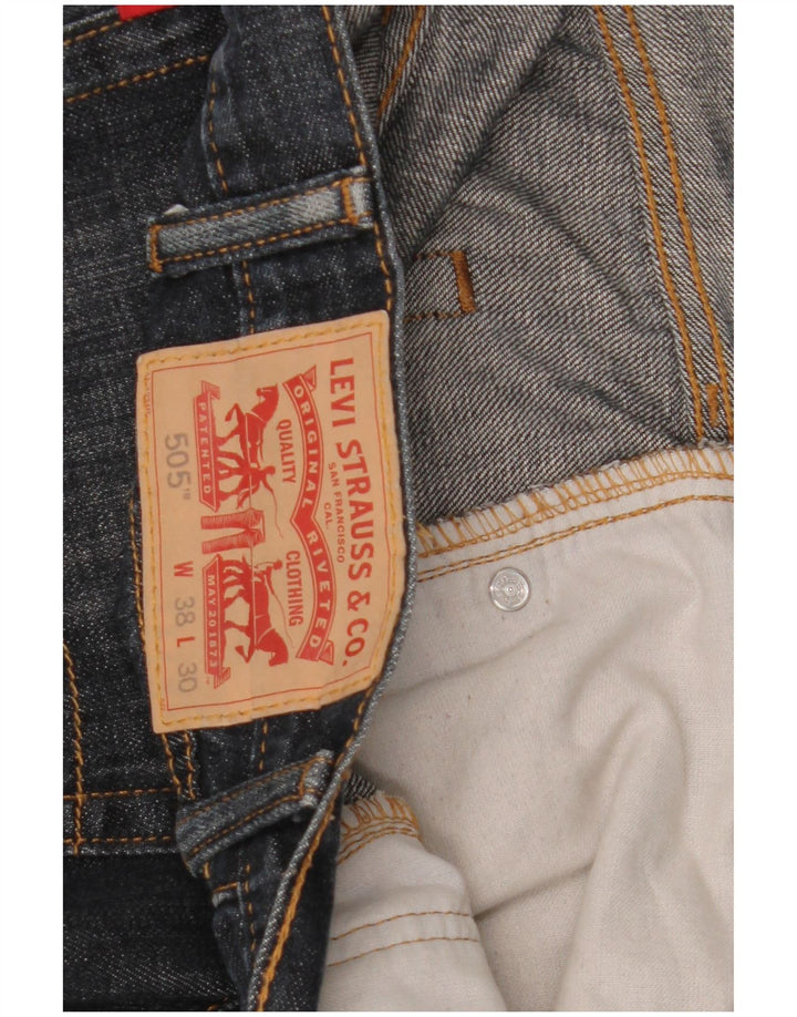 Jeans Levi's 505 Straight Masculino W38 L30 Azul Marinho