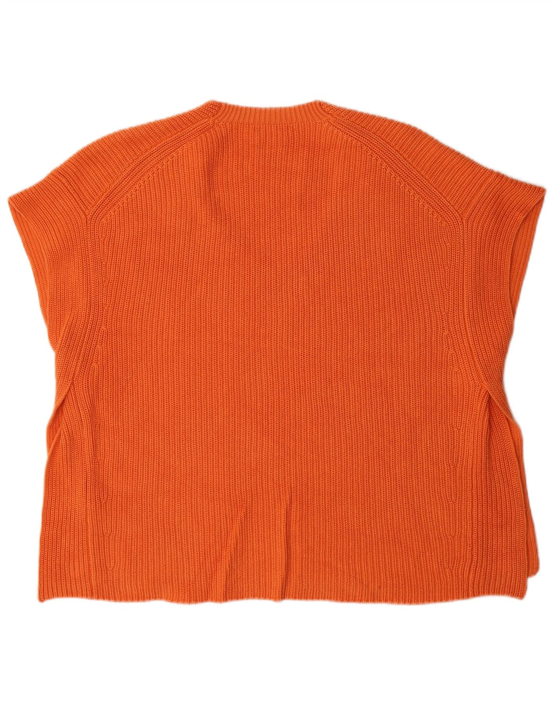Regata feminina Massimo Dutti com colete grande Reino Unido 14 algodão laranja médio
