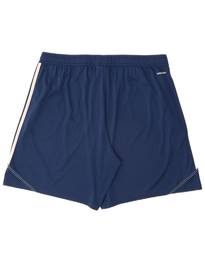 Shorts esportivos ADIDAS masculinos Aeroready 2XL azul marinho poliéster