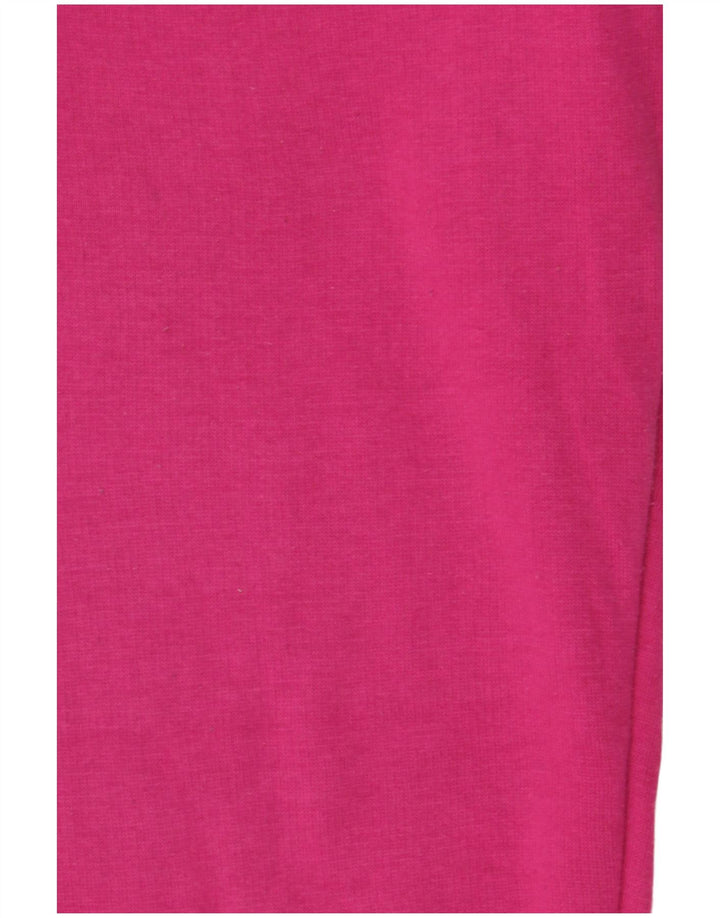 Calça de treino feminina Zara Joggers UK 10 poliéster rosa pequeno