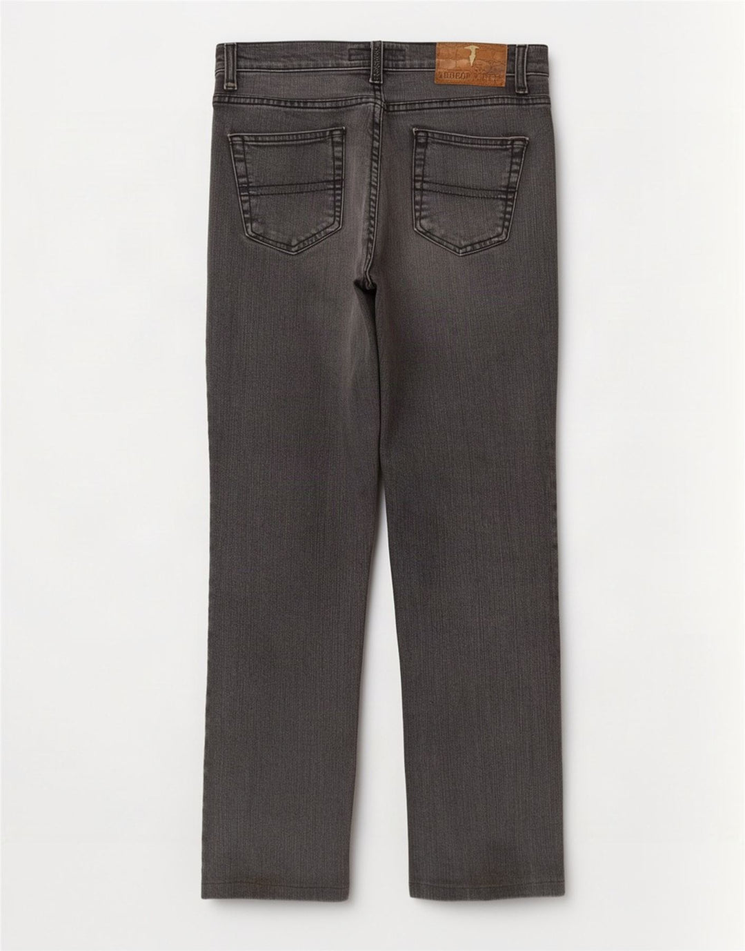 Jeans retos femininos Trussardi W27 L28 algodão cinza