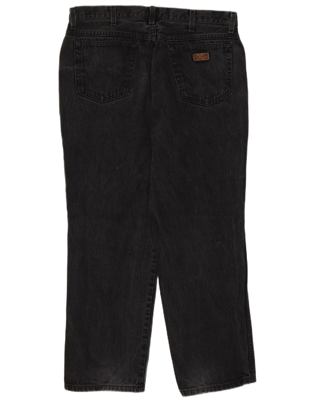 Wrangler Mens Straight Jeans W38 L30 Cinza Algodão